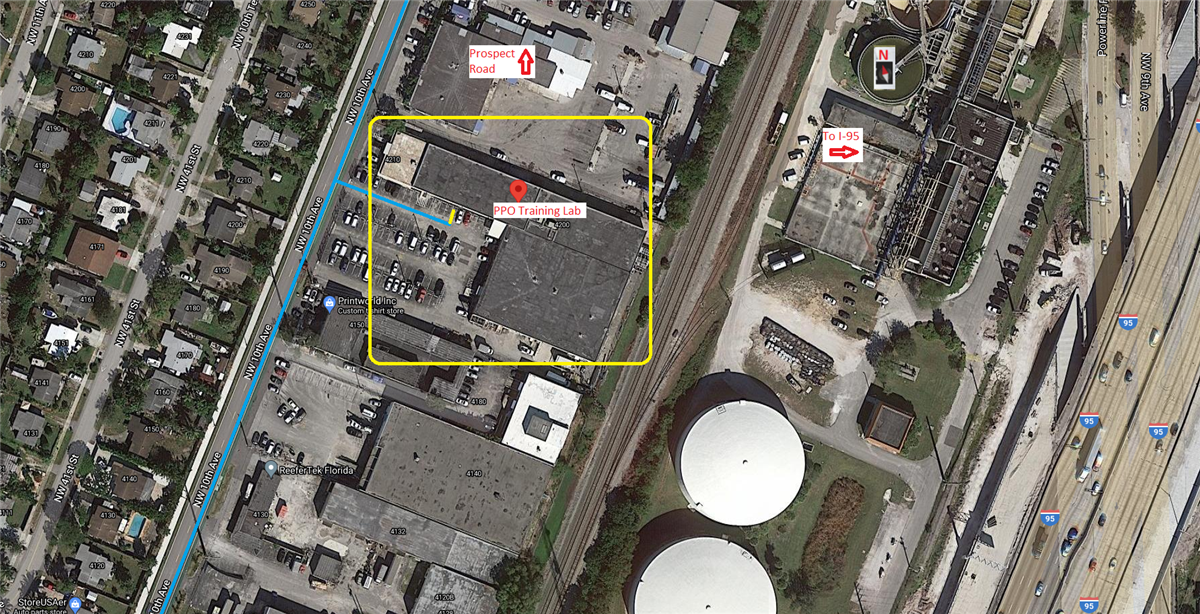 PPO Training Lab - Map Aerial Overview